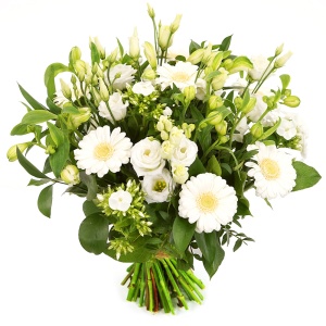 Stijlvol wit
bloemen boeket