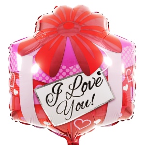 I Love you vierkant ballon