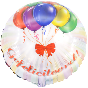 Heliumballon
gefeliciteerd