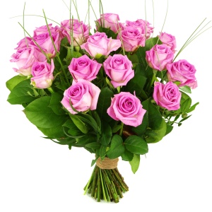 warm Beeldhouwwerk tobben Boeket roze rozen maar liefst (20stuks) bestellen bij BoeketCadeau.nl