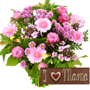 Omhoog gaan Ongeautoriseerd tekort Moederdag bloemen bezorgen met chocoladereep "I Love mama"