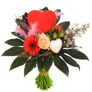 biografie leven bijvoeglijk naamwoord Valentijn bloemen met harten bij BoeketCadeau.nl