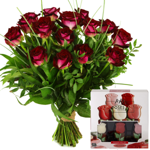 Opblazen Wieg Sinis Rode rozen en rozen chocolade bestellen en bezorgen