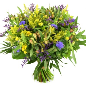 Vaderdag Cadeau
geel en paars bloemen