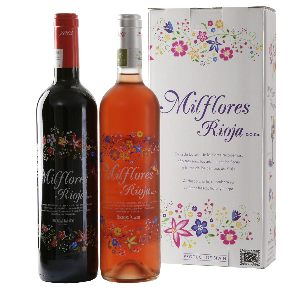 Milflores Rioja rode en rose wijn