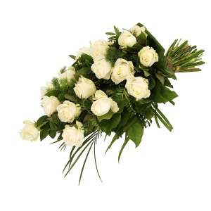 Rouwboeket
witte rozen ca. 55cm