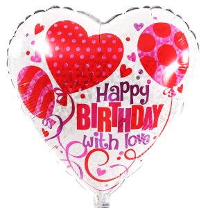 Happy Birthday 
heliumballon with love