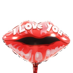 I Love You lippen ballon