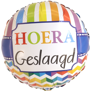Actie kalligrafie patroon Geslaagd Diploma behaald stuur een Heliumballon