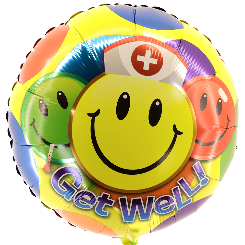 Heliumballon Get Well Happy nurse bestellen
