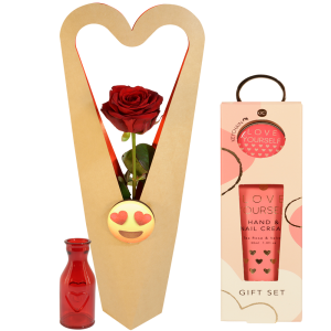 Roos in sierlijke doos
+ Handcreme