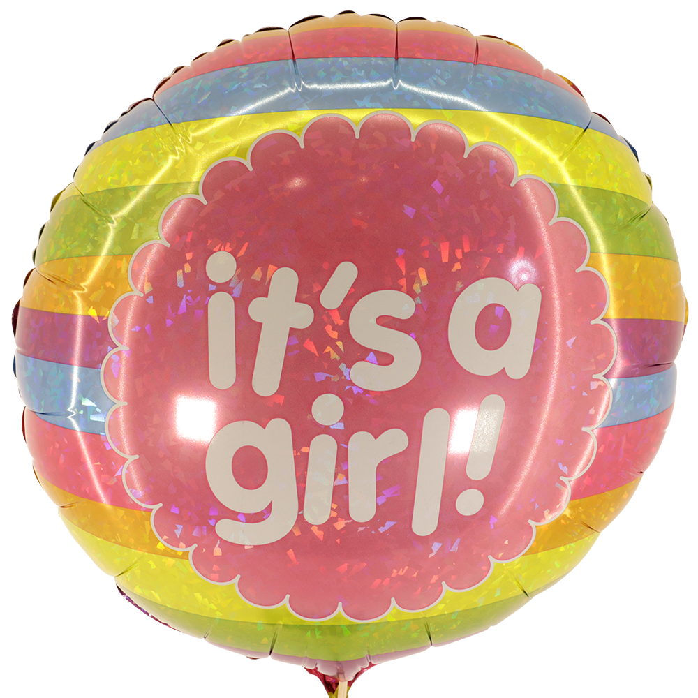 Felicitatie ballon geboorte meisje bestellen