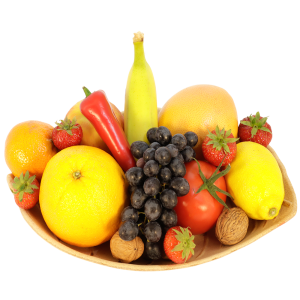 Pluk fruit in
fruitschaal