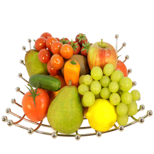 RVS fruit
 decoratieschaal
