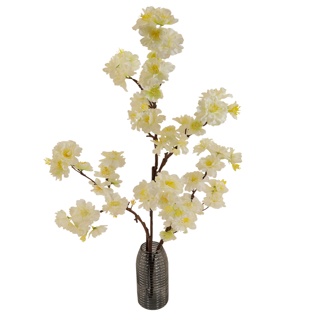 Boeketcadeau Zijde bloemen tak ca. 100cm lang witte bloesem